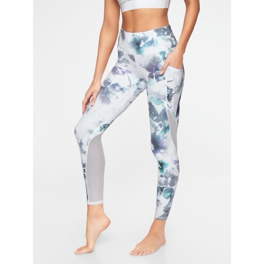 Athleta Floral Print Mudra 7/8 Women's Leggings